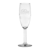 6 Oz. Napa Valley Flute - Deep Etched  Imprinted with Logo (Q226022)