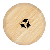 FSC® Bamboo Compact Mirror/Brush Imprinted with Logo (Q226922)