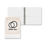 1 Inch Overlay Round Ring Binder Imprinted with Logo (Q230122)