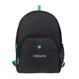 Repeat Recycled Poly Backpack - Kelly Green Imprinted with Logo (Q234822)