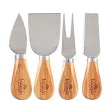 4- Piece Bamboo Cheese Tool Set Imprinted with Logo (Q235022)