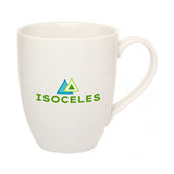 11 Oz. Vitrified Bistro Porcelain Mugs Imprinted with Logo (Q239222)