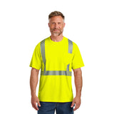 CornerStone® ANSI 107 Class 2 Segmented Tape Tee Imprinted with Logo (Q253332)