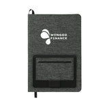 5.5” x 8.5” Vila Recycled PET Bound Notebook Imprinted with Logo (Q257722)