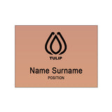 Tucson Plastic Name Badge: 6 - 9 Sq Inch Imprinted with Logo (Q260022)