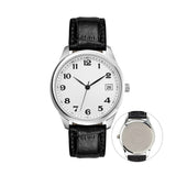 Classic Style Unisex Dress Watch With Date Display Imprinted with Logo (Q263222)