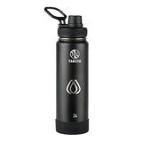 24 Oz. Takeya Actives Spout Lid Bottle - Onyx Imprinted with Logo (Q271622)