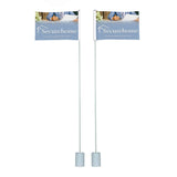 DisplaySplash Golf Flag - Double Sided Imprinted with Logo (Q271722)