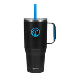36 Oz. Perka® Portofino Stainless Steel Travel Mug Imprinted with Logo (Q273022)