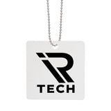 Acrylic Charm With Chain - Square Imprinted with Logo (Q281122)