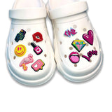 1.6 x 1.6 Inch Shoe Charms - Medium Imprinted with Logo (Q289022)