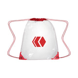 Clear EVA Drawstring Backpack Imprinted with Logo (Q289122)