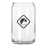 16 Oz. Beer Can Glass FC - USA Imprinted with Logo (Q292822)