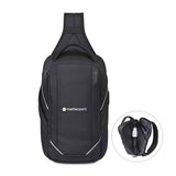 American Tourister® Zoom Turbo Sling Bag - Black Imprinted with Logo (Q302922)