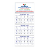 Blue & Grey Commercial Planner Calendar Imprinted with Logo (Q304722)