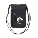 AeroLOFT™ Jet Black Safety Organizer Neck Wallet Imprinted with Logo (Q308622)