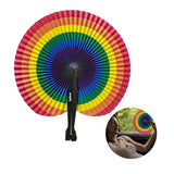 Rainbow Paper Fan Imprinted with Logo (Q313122)