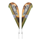 15 Ft. Double-Sided Teardrop Flag Imprinted with Logo (Q313922)