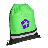 Safety Drawstring Bags Imprinted with Logo (Q316711)