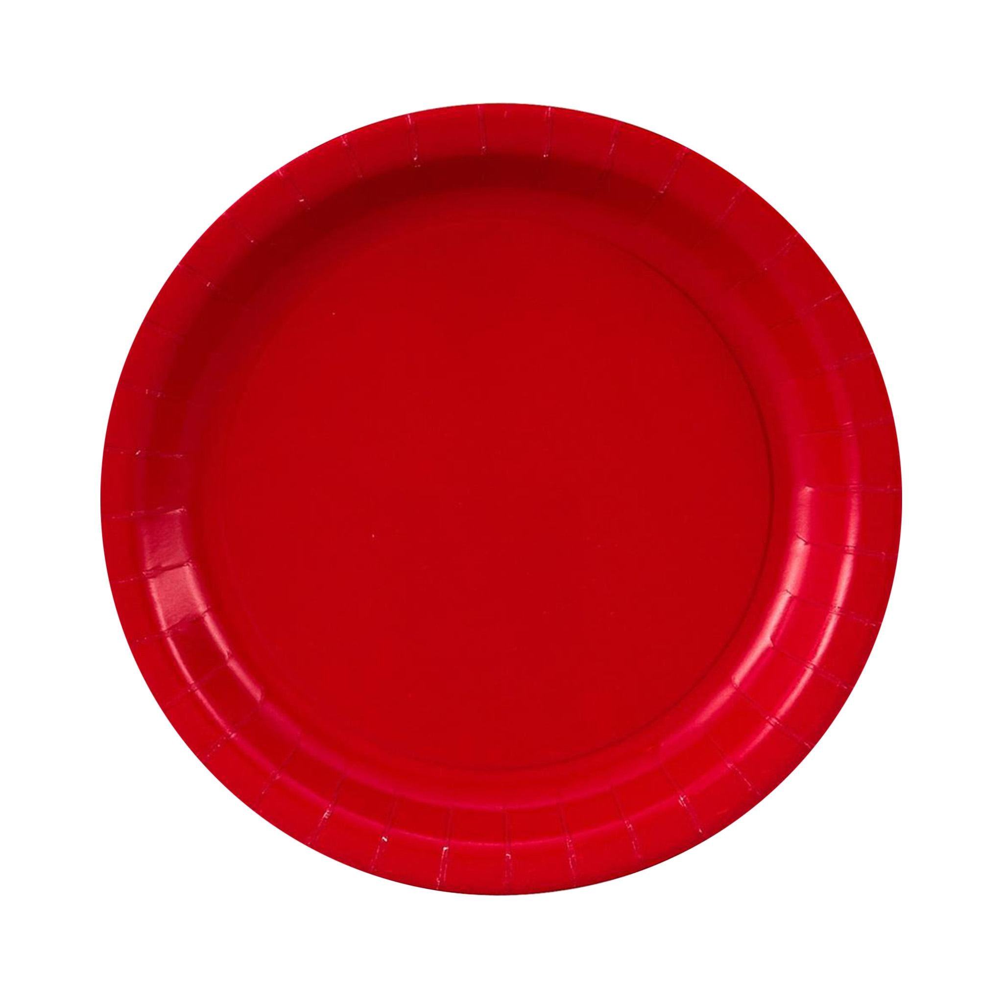9 Inch White and Colored Paper Plates (Q317332)