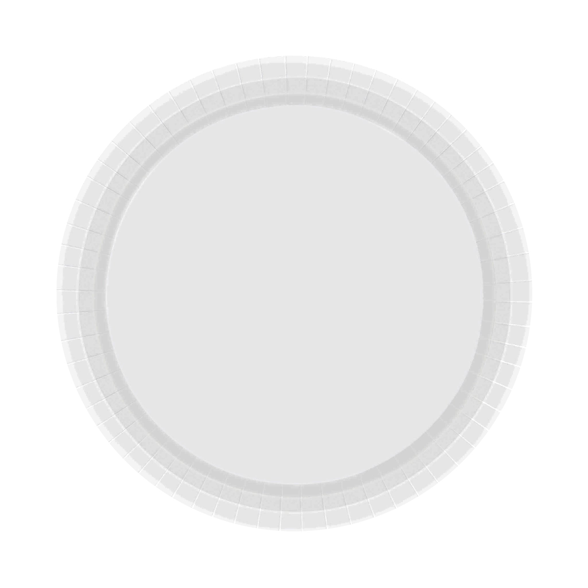 9 Inch White and Colored Paper Plates (Q317332)