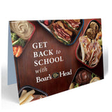 8 x 5.5 Inch Plastic Table Tent Sign Imprinted with Logo (Q317822)