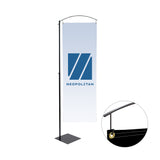 Curved Cantilever Banner Display Kit Imprinted with Logo (Q324222)