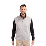 Cutter & Buck Charter Eco Recycled Mens Full-Zip Vest Imprinted with Logo (Q324332)