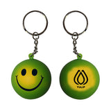 Mood Smiley Face Stress Key Chain Imprinted with Logo (Q324611)