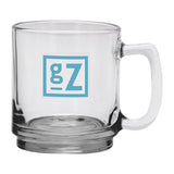 9 Oz. Java Glass Coffee Mug  Imprinted with Logo (Q325022)