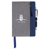 Good Value Front Zip Pocket Journal Imprinted with Logo (Q334022)
