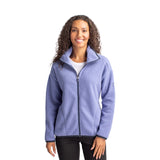 Cutter & Buck Cascade Eco Fleece Womens Full Zip Jacket Imprinted with Logo (Q334332)