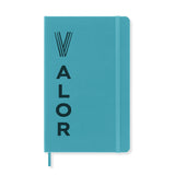 Moleskine® Hard Cover Ruled Large Notebook - Reef Blue Imprinted with Logo (Q336332)