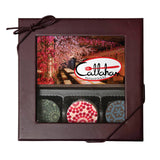 Chocolate Bar With 3 Truffles Imprinted with Logo (Q341922)