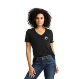 American Giant Classic Cotton V-Neck T - Women's Imprinted with Logo (Q345622)