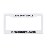 High Impact License Plate Frame Imprinted with Logo (Q352122)
