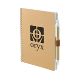 5” x 7” FSC® Mix Spiral Notebook with Pen Imprinted with Logo (Q353422)