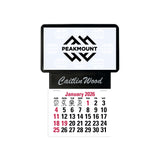 Press-N-Stick Business Card Holder With Imprint And Calendar Pad Imprinted with Logo (Q359122)