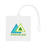 Acrylic Bag Tag - 4 Inch Square Imprinted with Logo (Q361122)