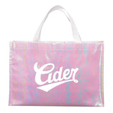 Iridescent Non-Woven Shopper Totes Imprinted with Logo (Q361911)