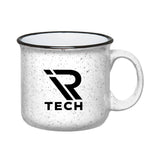 15 Oz. White Campfire Mugs Imprinted with Logo (Q362811)