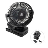 Zephyr Clip Fan With Power Bank Imprinted with Logo (Q370922)