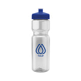 Champ Transparent Color Bottle - 28 Oz. Imprinted with Logo (Q372222)