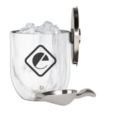 Snowfox® Marble Ice Bucket Imprinted with Logo (Q373822)