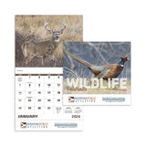 Wildlife Portraits - Stapled Calendar Imprinted with Logo (Q374722)