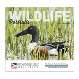 Wildlife Portraits - Stapled Calendar Imprinted with Logo (Q374722)