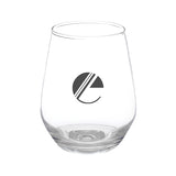 12 Oz. Perfected Silicia Stemless Wine Imprinted with Logo (Q384022)