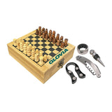 Chess Board & Wine Set Imprinted with Logo (Q392122)