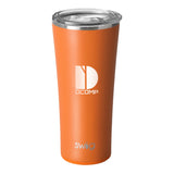 22 Oz. Swig Matte Tumbler - Orange Imprinted with Logo (Q401622)