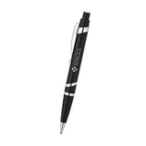 Spiral Silver Accent Ballpoint Pen Imprinted with Logo (Q403311)